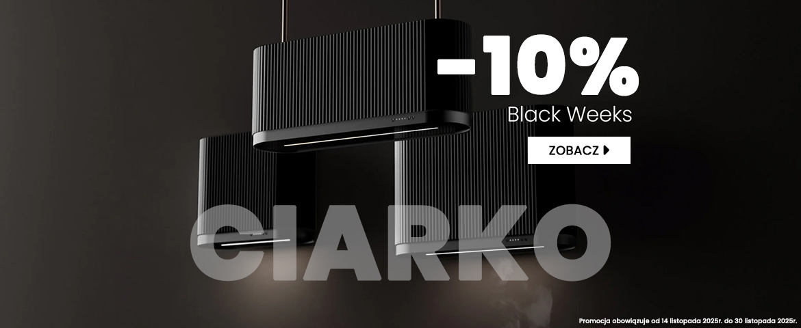 Rabat 5% na designerskie okapy marki CIARKO