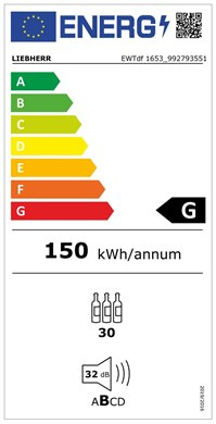 Lodówka na wina do zabudowy LIEBHERR EWTdf 1653 Vinidor z strefami temperatur