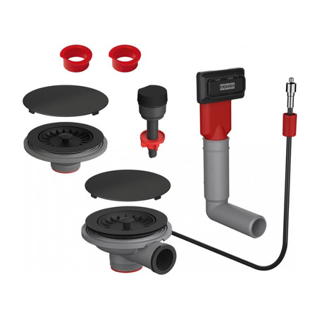 Zestaw odpływowy FRANKE Color Line z korkiem automatycznym do zlewów dwukomorowych MRG - 112.0658.485