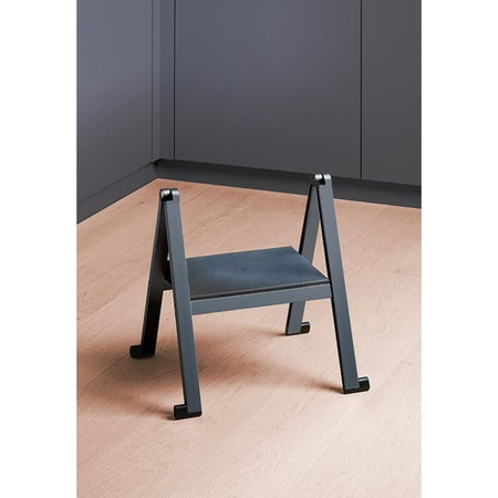 Aluminiowa czarna drabinka do garderoby PEKA STEPOLO