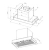 Okap kuchenny podszafkowy GLOBALO VELLARIS 60.1 INOX