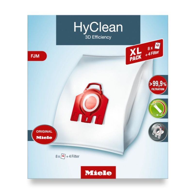 Worki do odkurzaczy MIELE XL-Pack HyClean 3D Efficiency FJM 8 szt - 12498160