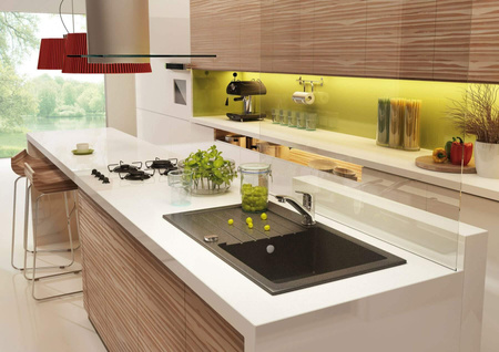 Zlewozmywak granitowy 1-komorowy z ociekaczem ZQZ_2113 - Deante