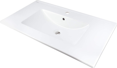 Umywalka ceramiczna wpuszczana z miejscem na baterię CTU_648M - Deante