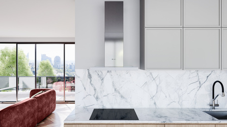 Okap kuchenny przyścienny GLOBALO NIDARO 60.5 H2H WHITE