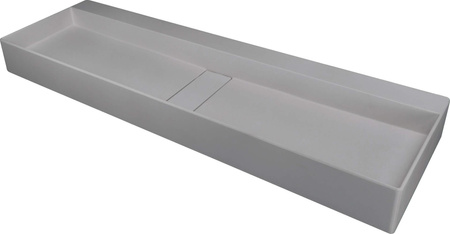 Umywalka granitowa nablatowa - z maskownicą CQB_SU2S - Deante