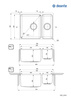 Zlewozmywak stalowy 1.5-komorowy podwieszany ZPE_050C - Deante