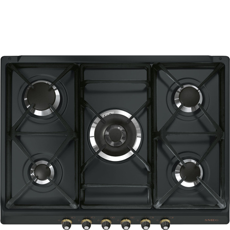 Płyta gazowa, 70 cm, Cortina, antracyt SR775AO - Smeg