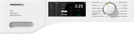 Pralko-suszarka WT1 WTD280 WCS 8/5 kg Biały lotos - MIELE 12135880