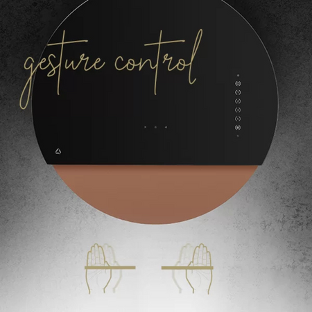 Okap przyścienny CIARKO Design Eclipse Black / Rose gold - CDP6001CR