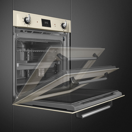 Piekarnik, 60 cm, Victoria, kremowy SOP6900TP - Smeg