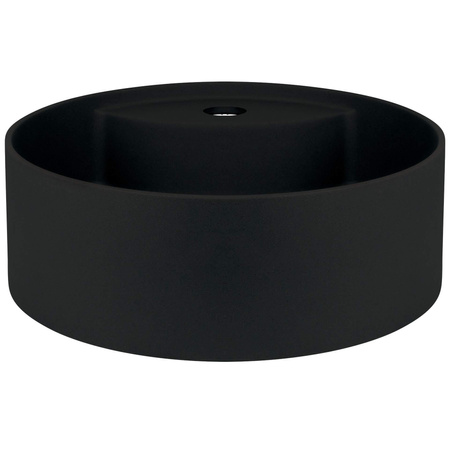 Umywalka granitowa nablatowa z miejscem na baterię CQS_NU4B - Deante