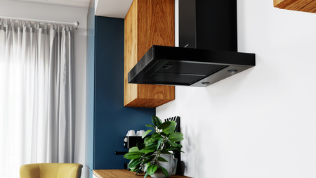 Okap kuchenny przyścienny GLOBALO VERTA 60.3 H2H BLACK