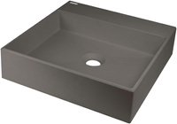 Umywalka granitowa nablatowa z miejscem na baterię - 400x400 mm CQR_TU4S - Deante