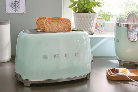 Toster, dwie kromki, pastelowa zieleń TSF01PGEU - Smeg