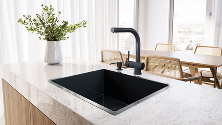 Zlew kuchenny GLOBALO RIWOLO 50.1 ANTHRACITE