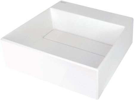 Umywalka granitowa nablatowa z miejscem na baterię - z maskownicą CQR_AU4M - Deante