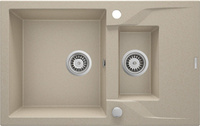 Zlewozmywak granitowy 1.5-komorowy z ociekaczem ZQN_7513 - Deante