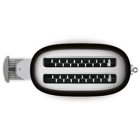 Toster, cztery kromki, czarny TSF02BLEU - Smeg