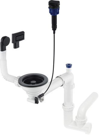Syfon do zlewozmywaka granitowego 1-komorowego - Space-Saver ZXY_N972 - Deante