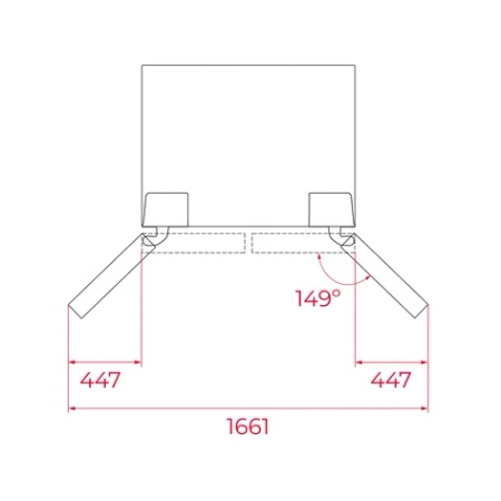 Lodówka Side by Side z winiarką TEKA RLF 85950 GBK czarna - 113430074