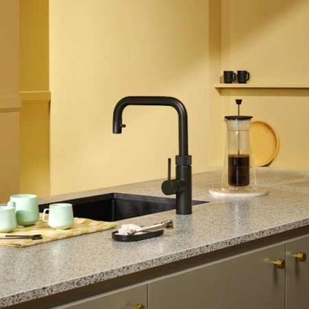 Bateria kuchenna kran QUOOKER Flex Square czerny FXSBLK