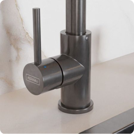 Bateria kuchenna zlewozmywakowa KERNAU KWT 27 Gun Metal antracyt