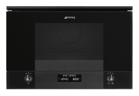 Kuchenka mikrofalowa, Linea, czarny MP122B3 - Smeg