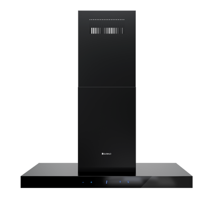 Okap kuchenny przyścienny GLOBALO VERTA ISOLA 90.3 H2H BLACK