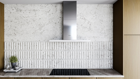 Okap kuchenny przyścienny GLOBALO NIDARO 90.5 H2H WHITE