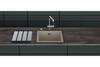 Zlew kuchenny granitowy 40cm SCHOCK Kiruna N-100 Dusk CRISTADUR