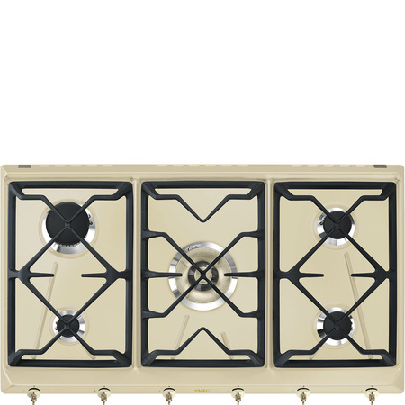 Płyta gazowa, 90 cm, Coloniale SRV896POGH - Smeg