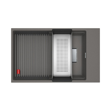 Zlew granitowy FRANKE Kanon KNG 110-62 kamienny szary - 125.0528.623