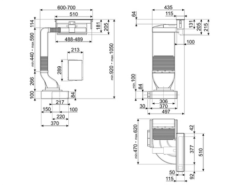 Okap wyspowy KDH12WLD - Smeg