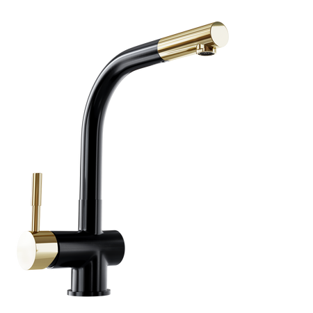 Bateria kuchenna GLOBALO LOBIO BLACK/LIGHT GOLD RING 1.1