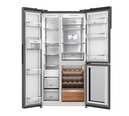 Lodówka Side by Side z winiarką TEKA RLF 85950 GBK czarna - 113430074