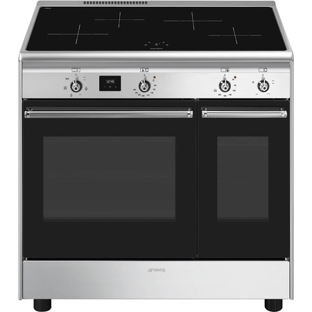 Kuchnia wolnostojąca srebran SMEG Classica CX92IM