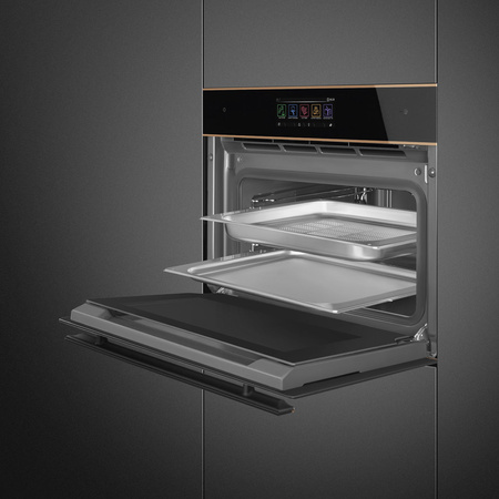 Piekarnik elektryczny z funkcją pary Galileo Steam100 Pro SMEG Dolce Stil Novo SO4606WS4PNR