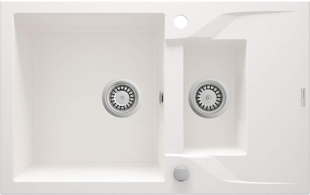 Zlewozmywak granitowy 1.5-komorowy z ociekaczem ZQN_A513 - Deante