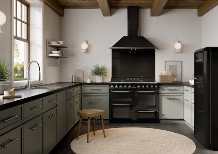 Kuchnia wolnost, 110cm, Victoria, czarny TR4110IBL2 - Smeg
