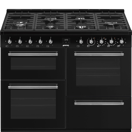Kuchnia wolnostojąca gazowa czarna SMEG Classica CX113GMBL