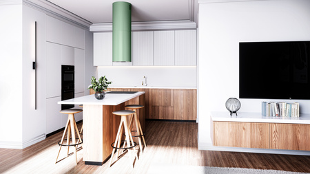 Okap kuchenny wyspowy GLOBALO LOBELIO ISOLA 39.1 OLIVE GREEN