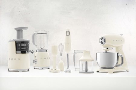 Mikser, jednolity kolor, kremowy SMF03CREU - Smeg