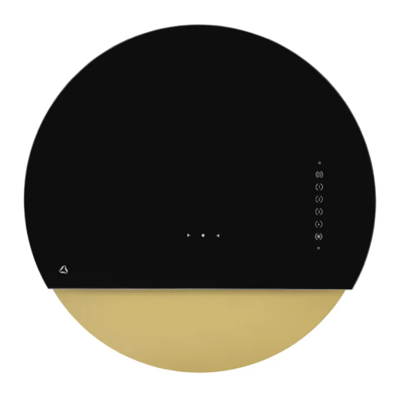 Okap przyścienny CIARKO Design Eclipse Black / Gold - CDP6001CZ