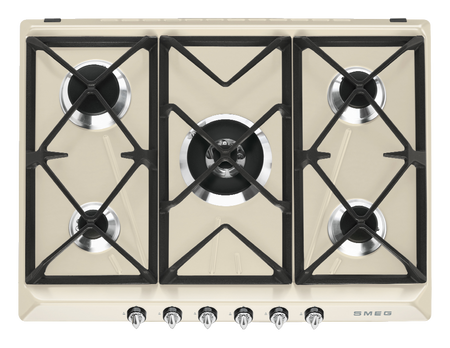 Płyta gazowa, 70 cm, Victoria, kremowy SR975PGH - Smeg