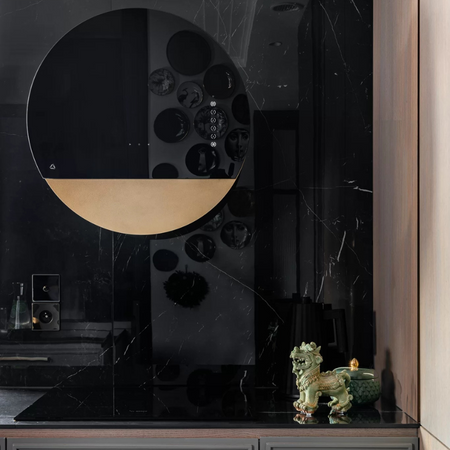 Okap przyścienny CIARKO Design Eclipse Black / Gold - CDP6001CZ