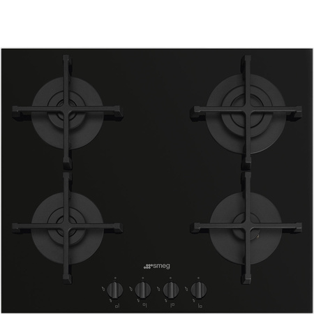 Płyta gazowa, 60 cm, Selezione, czarny PV264B - Smeg