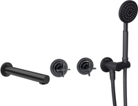 Bateria wannowa podtynkowa z zestawem prysznicowym BQT_N18P - Deante