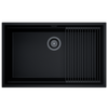 Zlew kuchenny GLOBALO MIRALIO 80.1 BLACK/BL MAT