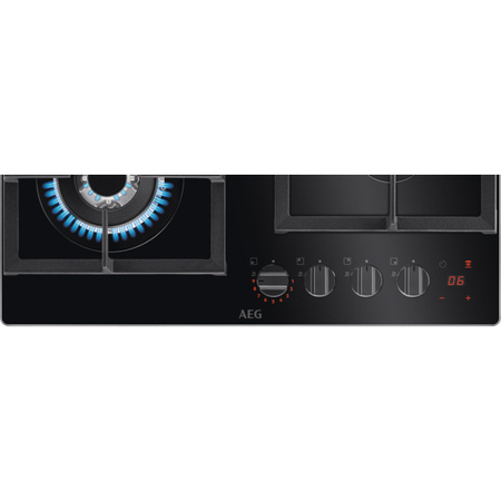Płyta gazowa AEG 6000 Gas on Glass 60cm HKB64450NB